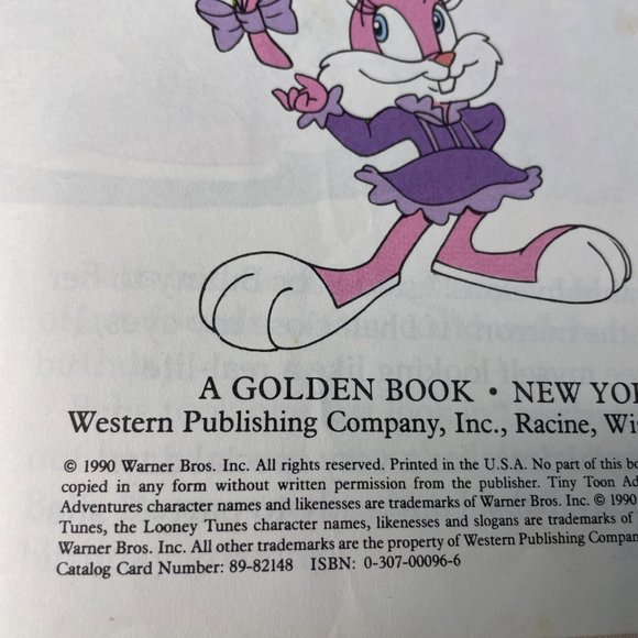 Tiny Toon Adventures Happy Birthday Babs Little Golden Book 1990 u Childrens Boo - Picture 4 of 7